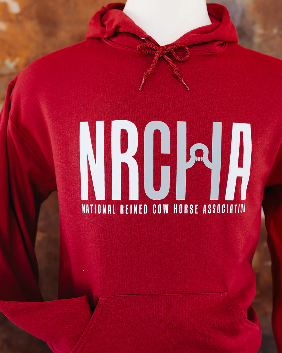Men's NRCHA Logo Cardinal Hoodie - Image 3