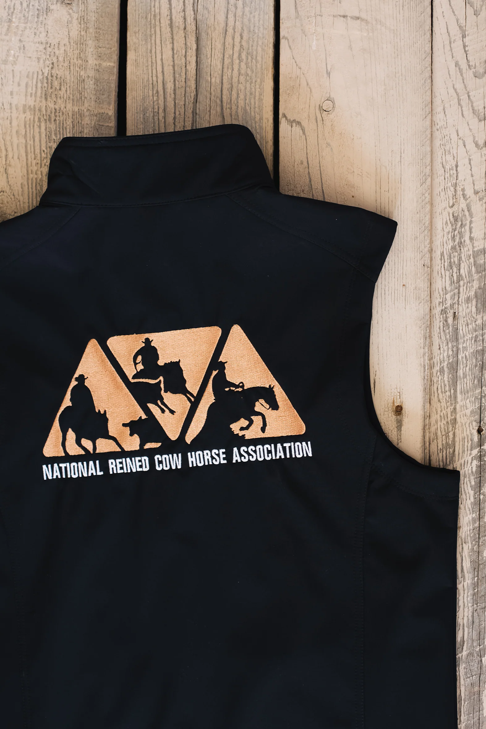 Men's NRCHA Logo Signature Series Black Vest - Image 4