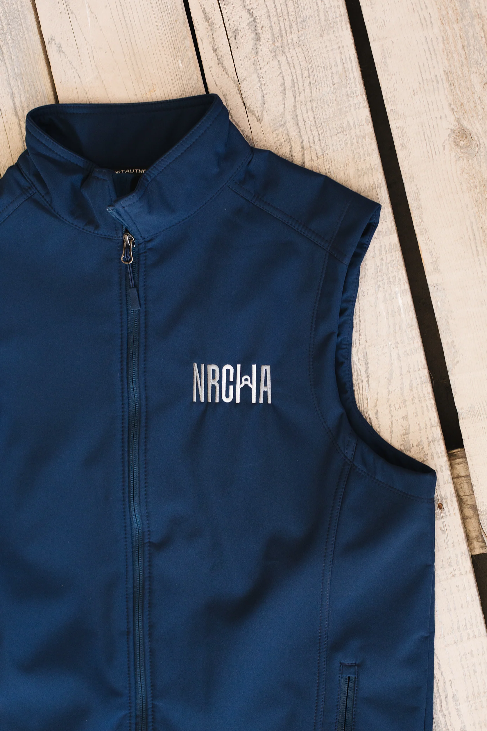 Men's NRCHA Logo Signature Series Navy Vest - Image 3