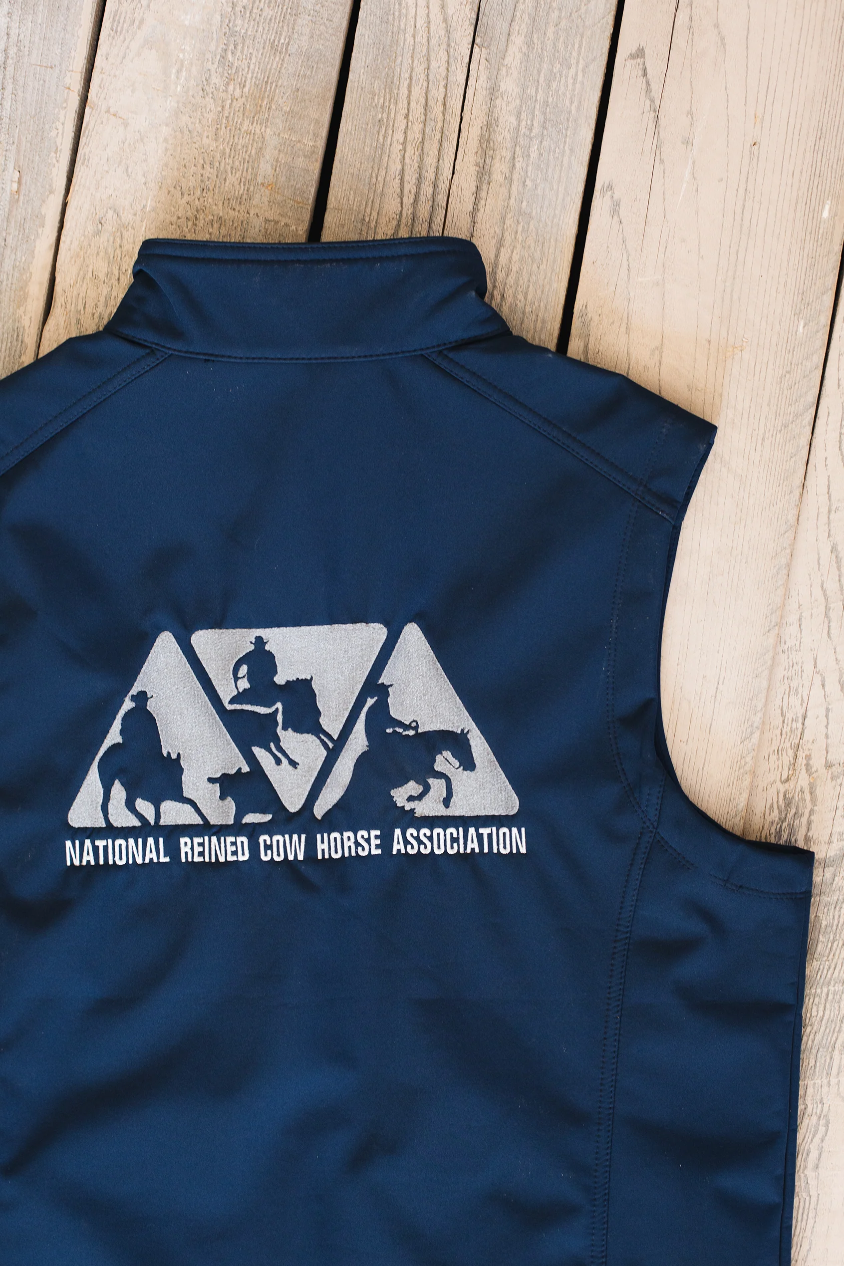 Men's NRCHA Logo Signature Series Navy Vest - Image 5