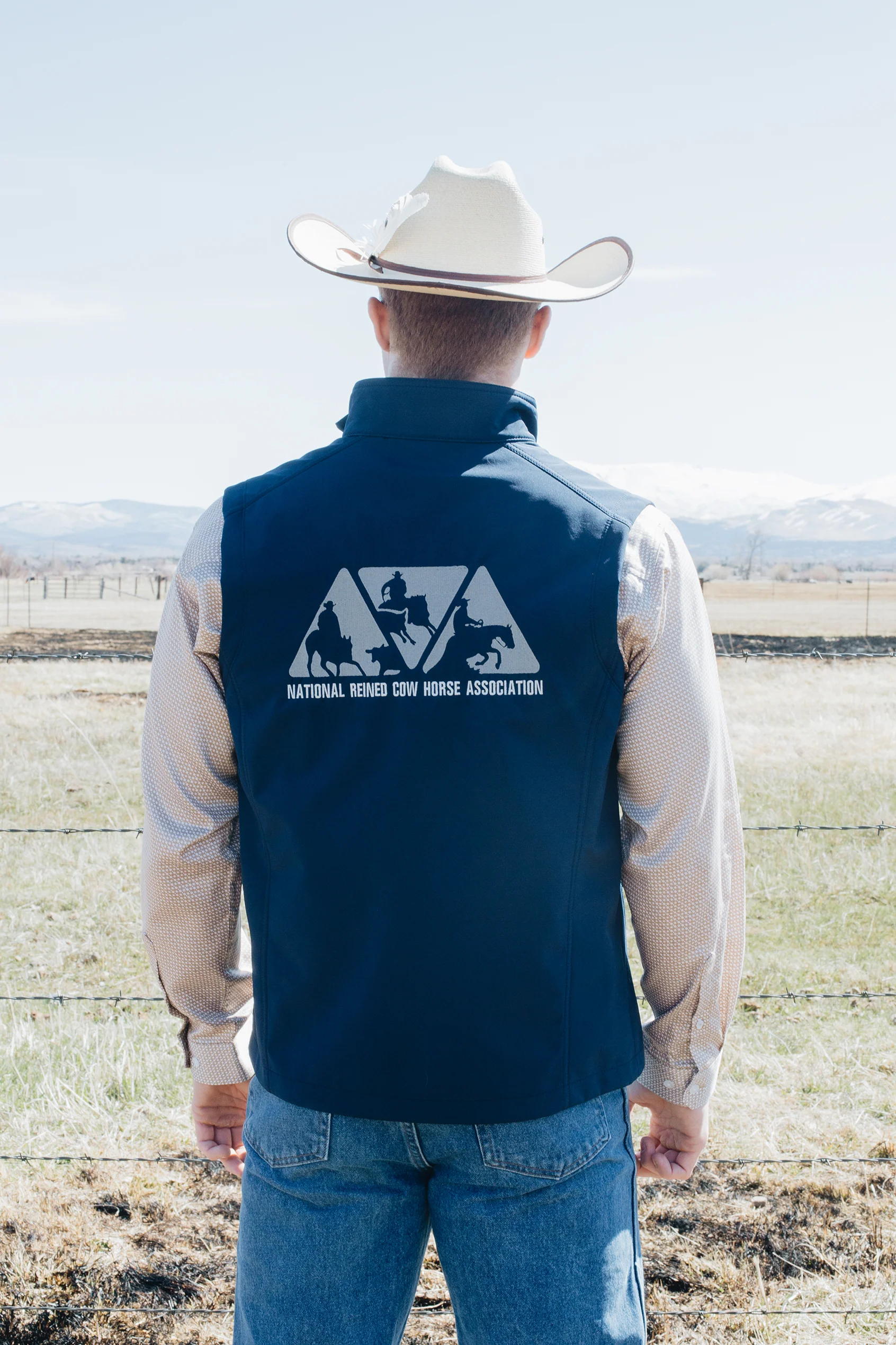 Men's NRCHA Logo Signature Series Navy Vest - Image 6
