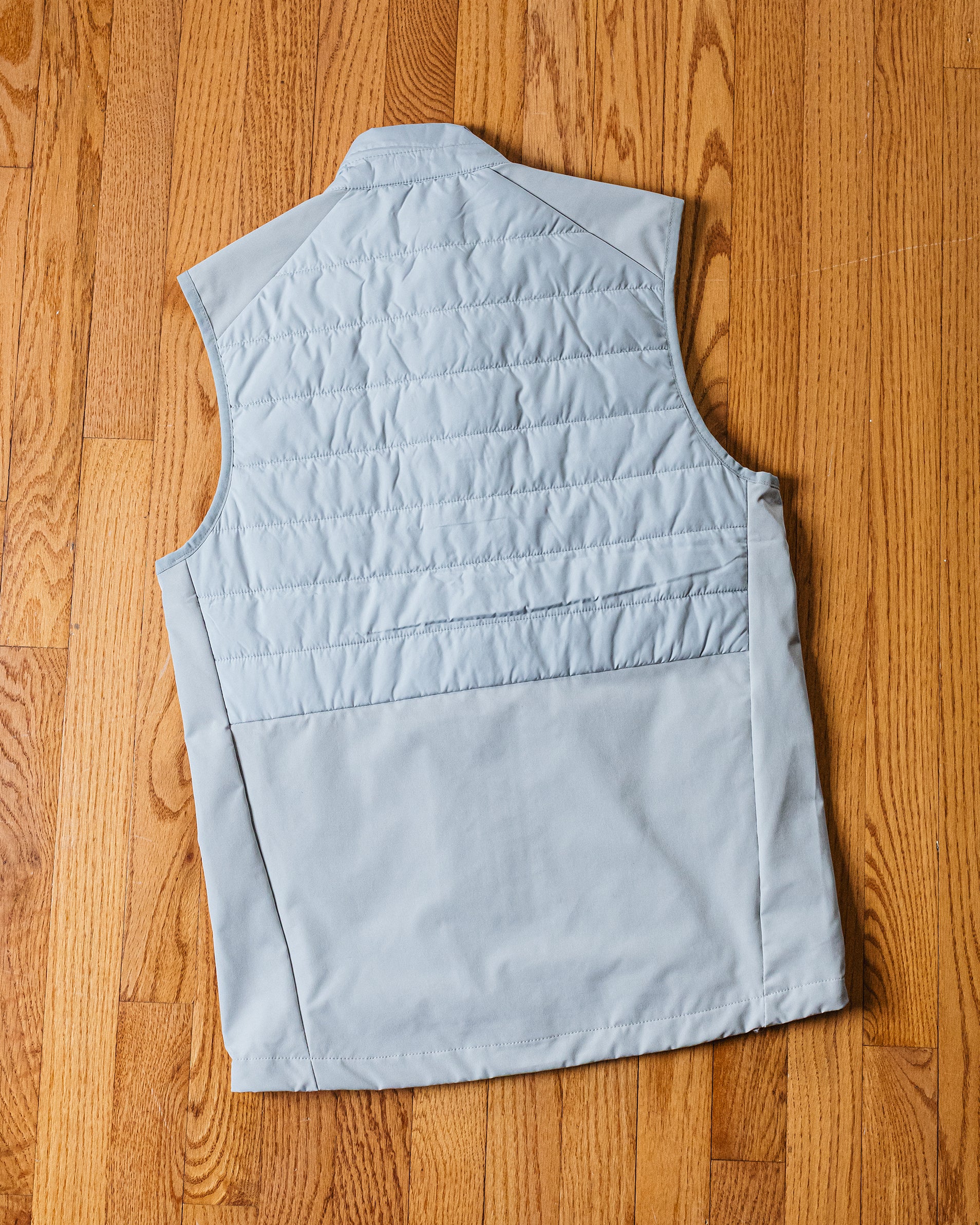 Men's NRCHA Logo Silver Grey Teknical Hybrid Vest - Image 3