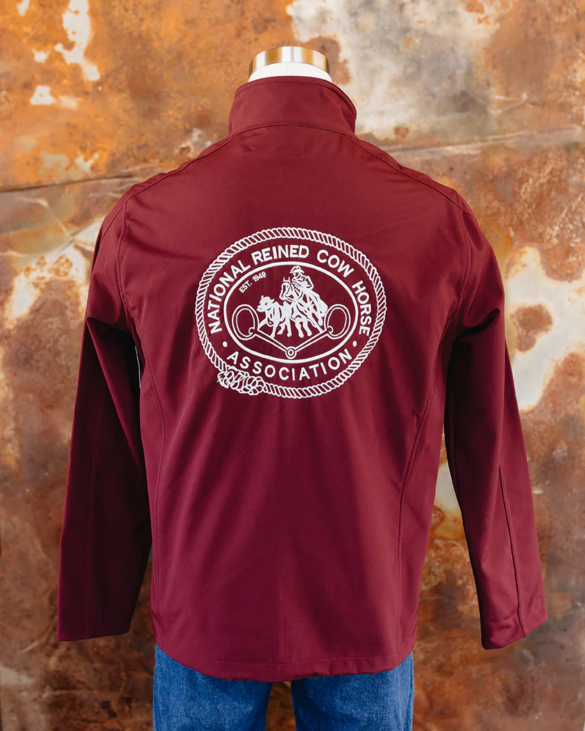Men's NRCHA Retro Logo Maroon Jacket - Image 4