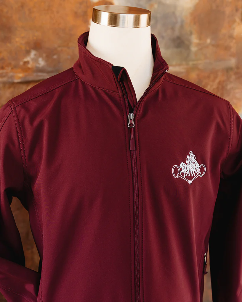 Men's NRCHA Retro Logo Maroon Jacket - Image 5