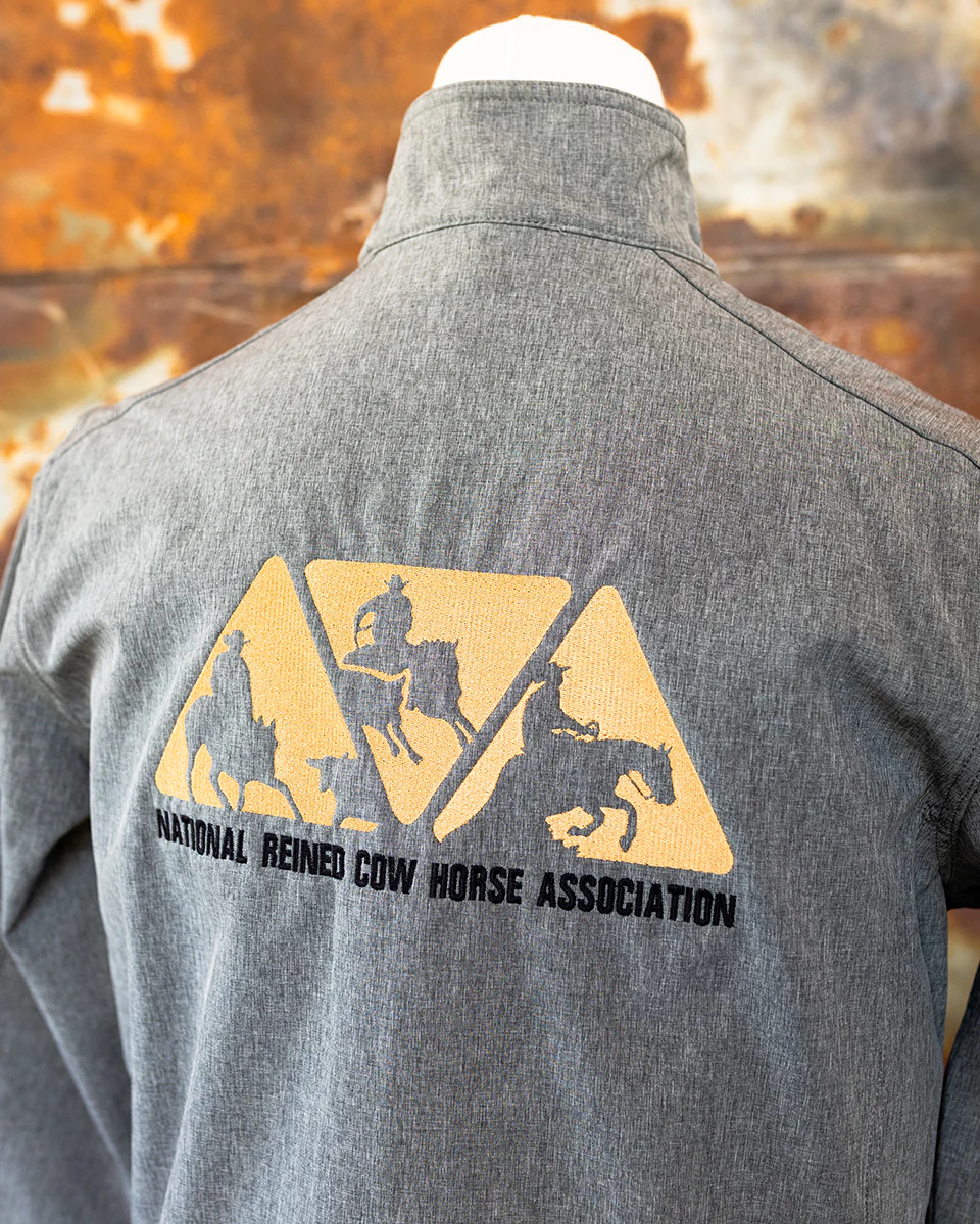 Men's NRCHA Logo Pearl Grey Heather Jacket - Image 3