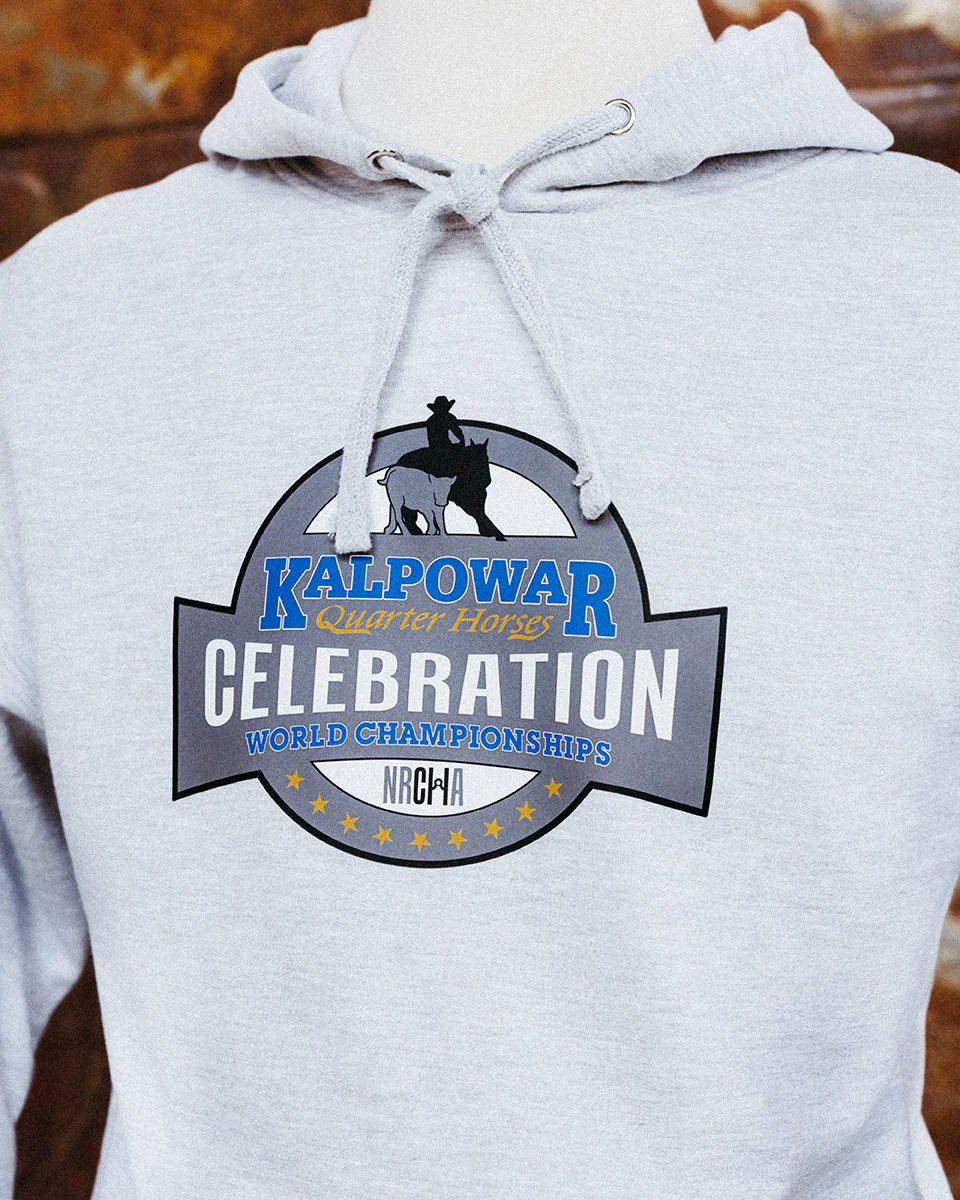 NRCHA Celebration of Champions 2026 Men's Grey Heather Hoodie - Image 3