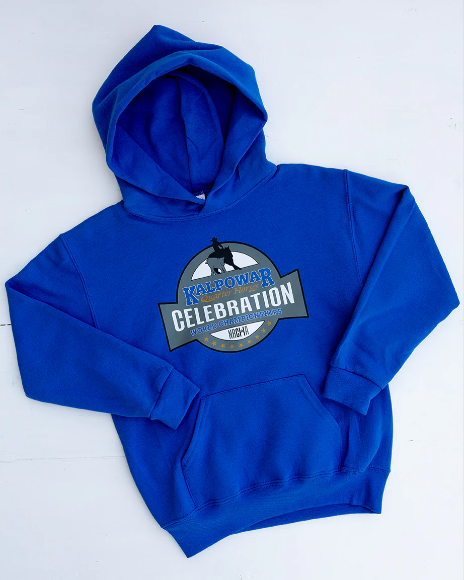 NRCHA Celebration of Champions 2026 Youth Royal Blue Hoodie