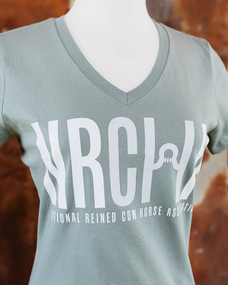 NRCHA Ladies Sage Short Sleeve Crewneck T-shirt - Image 2
