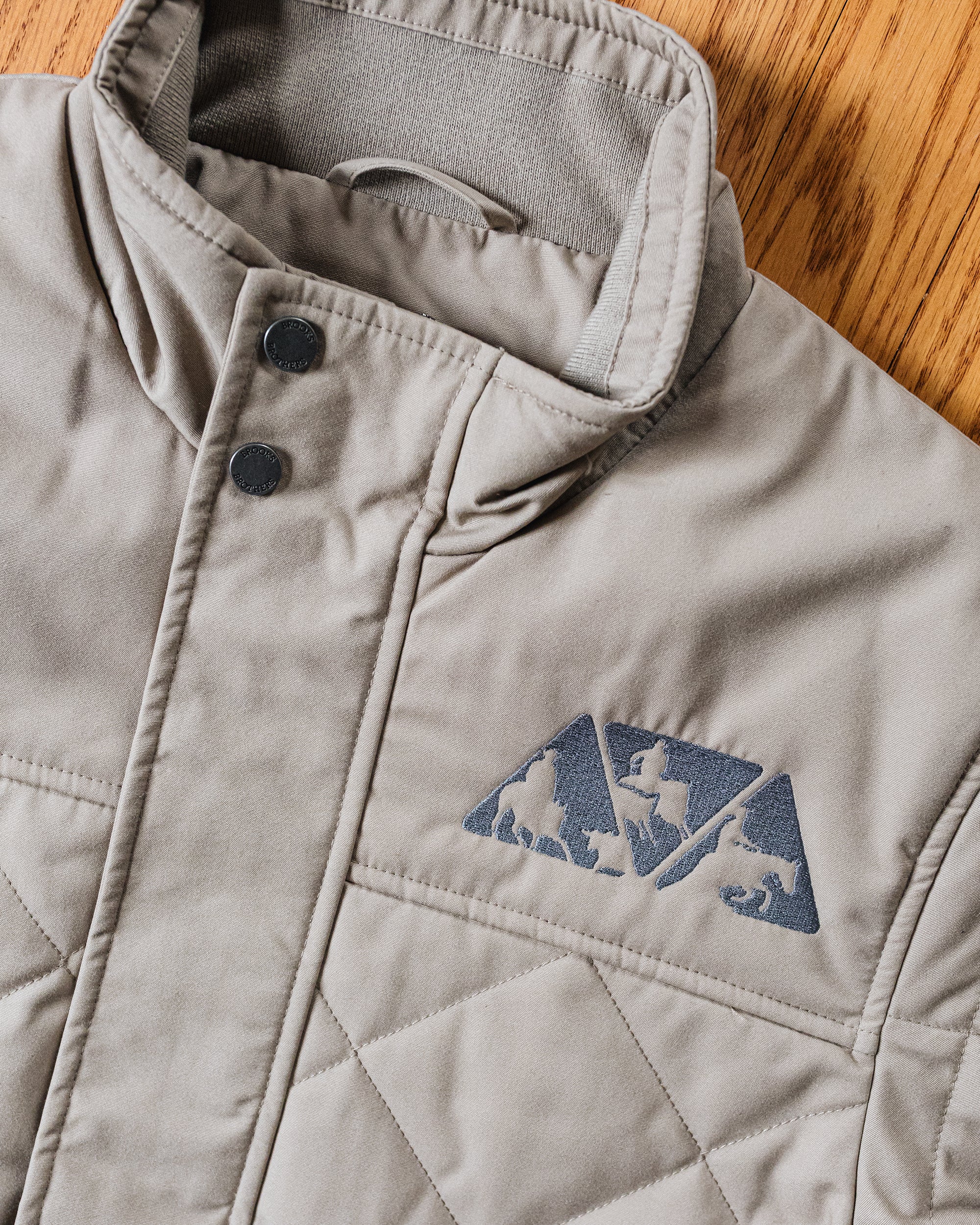 NRCHA Men's Brooks Brothers Khaki Field Jacket - Image 3