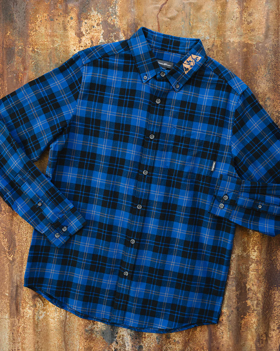 NRCHA Men's Eddie Bauer Plaid Button Front Shirt (2 Colors) - Image 2