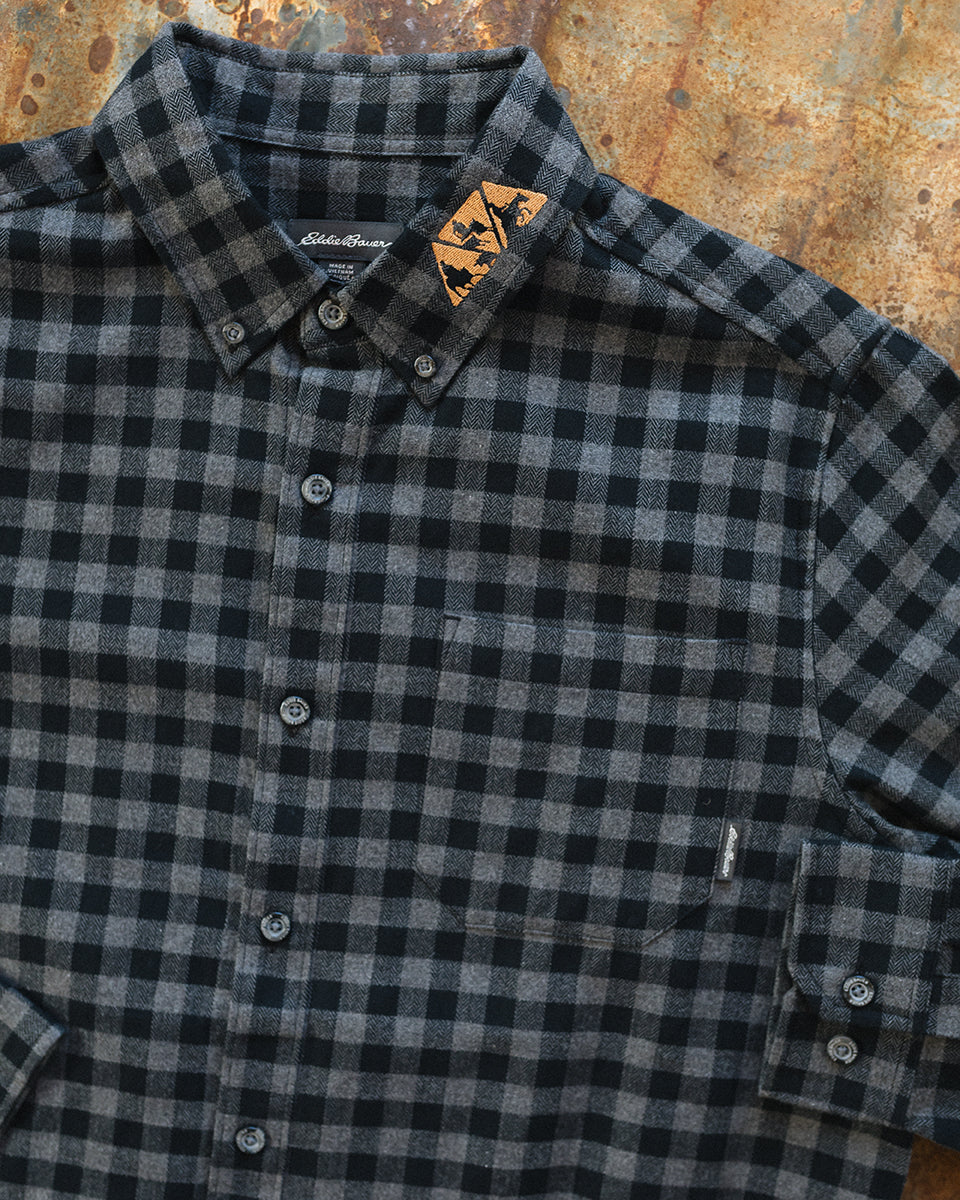 NRCHA Men's Eddie Bauer Plaid Button Front Shirt (2 Colors) - Image 3