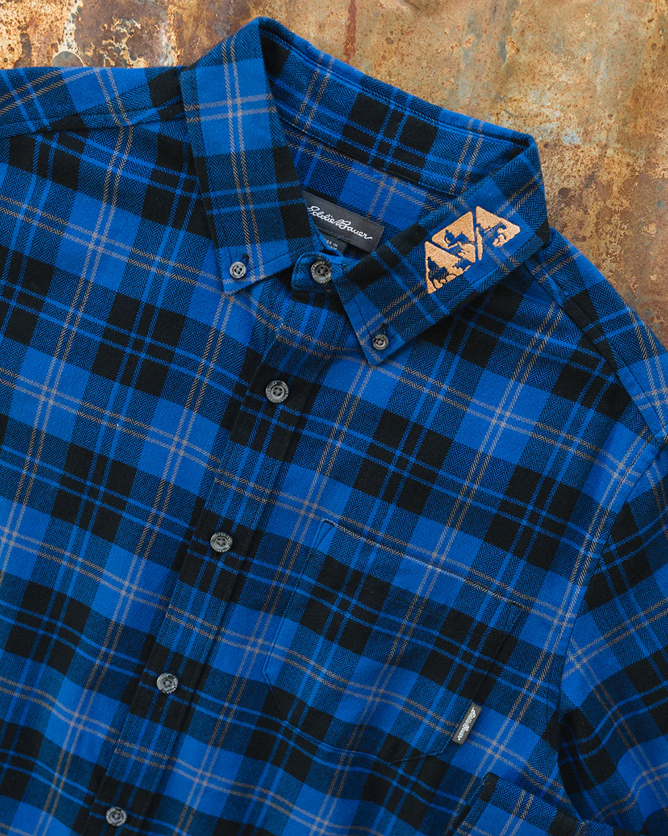 NRCHA Men's Eddie Bauer Plaid Button Front Shirt (2 Colors) - Image 4