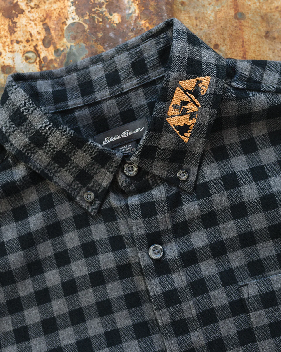 NRCHA Men's Eddie Bauer Plaid Button Front Shirt (2 Colors) - Image 5
