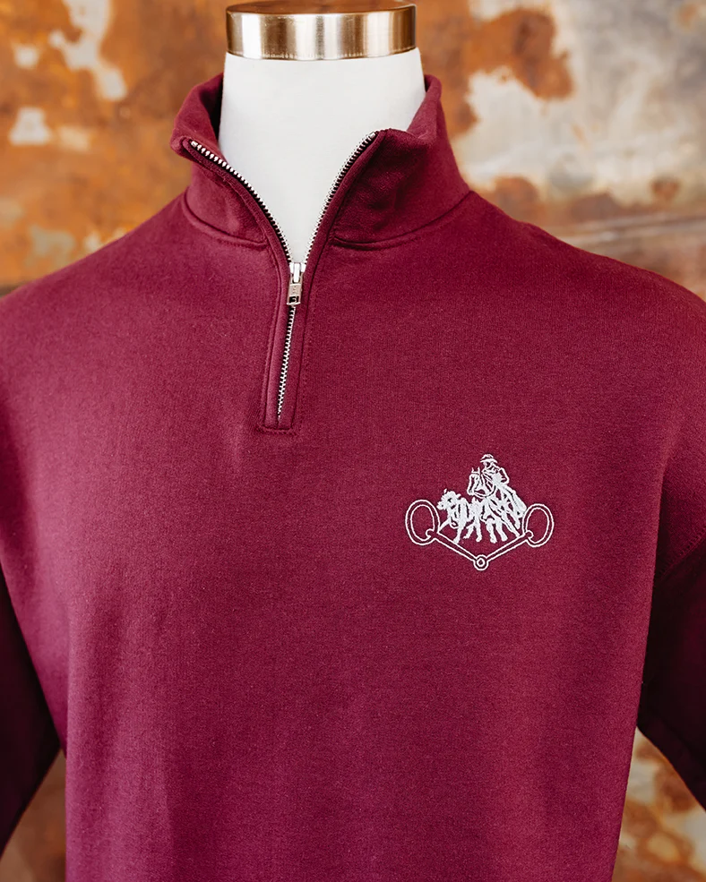 NRCHA Retro Logo Jerzees Rugged Men's 1/4 Zip (2 Colors) - Image 5
