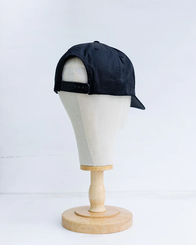 NRCHA Retro Logo Solid Black Cloth Hat - Image 3