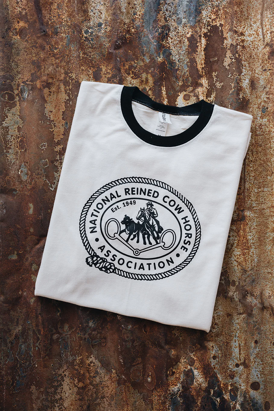 Unisex NRCHA Retro Logo Ringer Tee (3 Colors) - Image 3