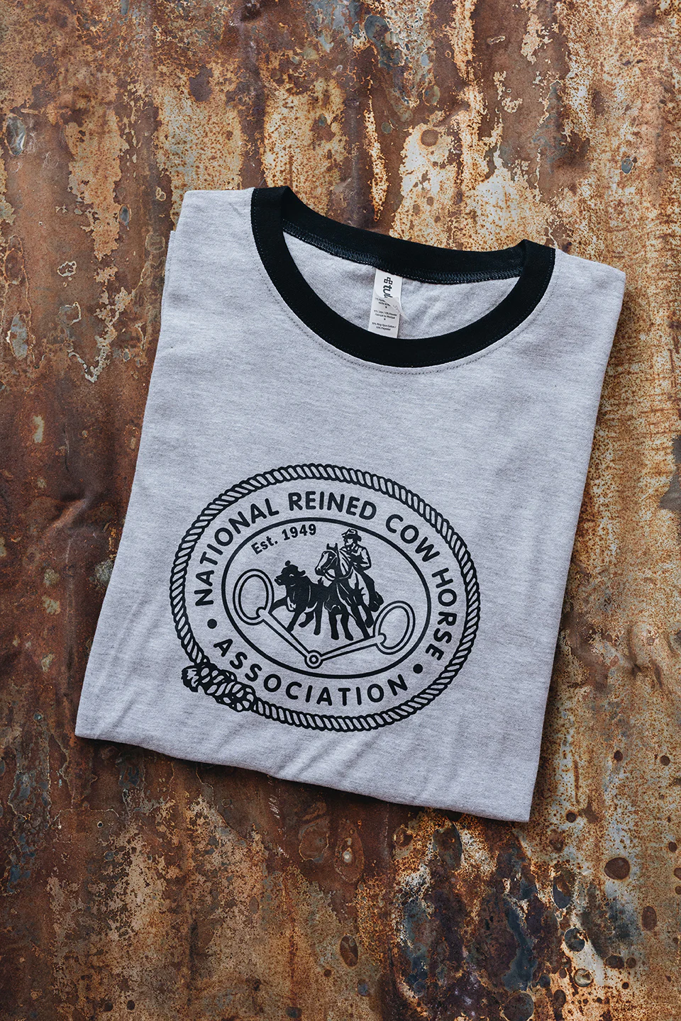 Unisex NRCHA Retro Logo Ringer Tee (3 Colors) - Image 5