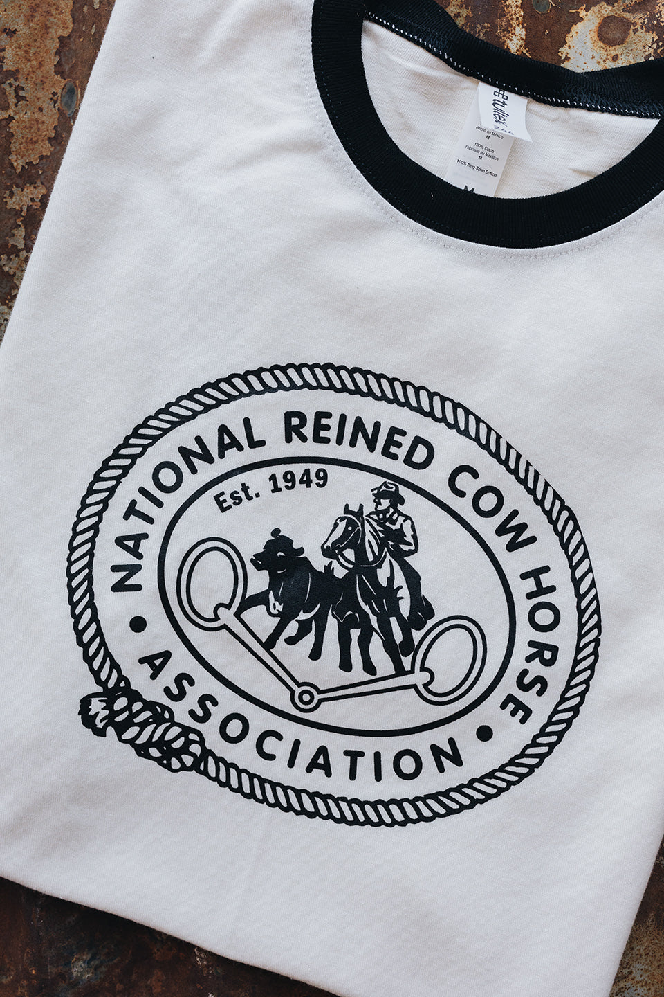 Unisex NRCHA Retro Logo Ringer Tee (3 Colors) - Image 6