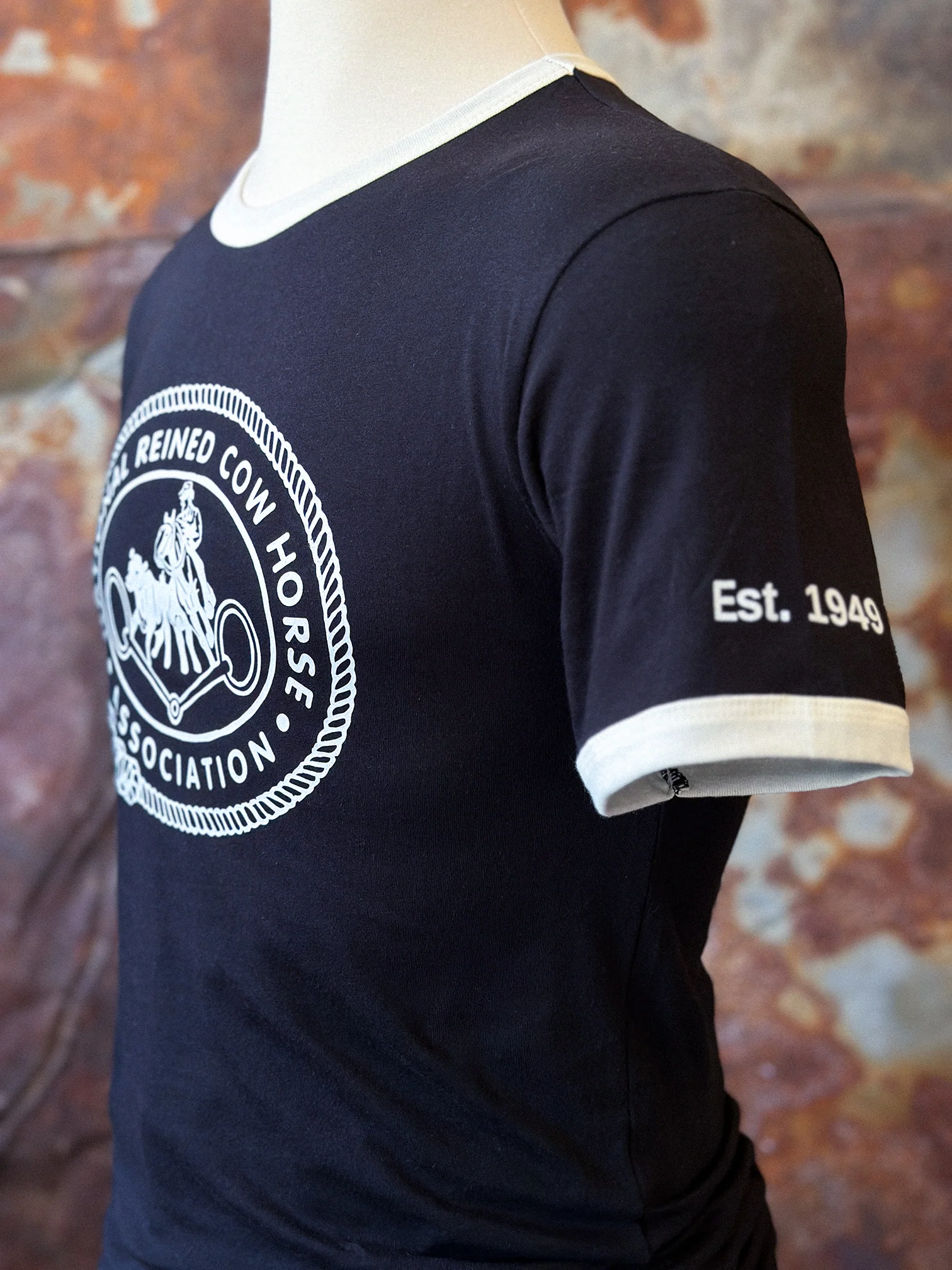 Unisex NRCHA Retro Logo Ringer Tee (3 Colors) - Image 7