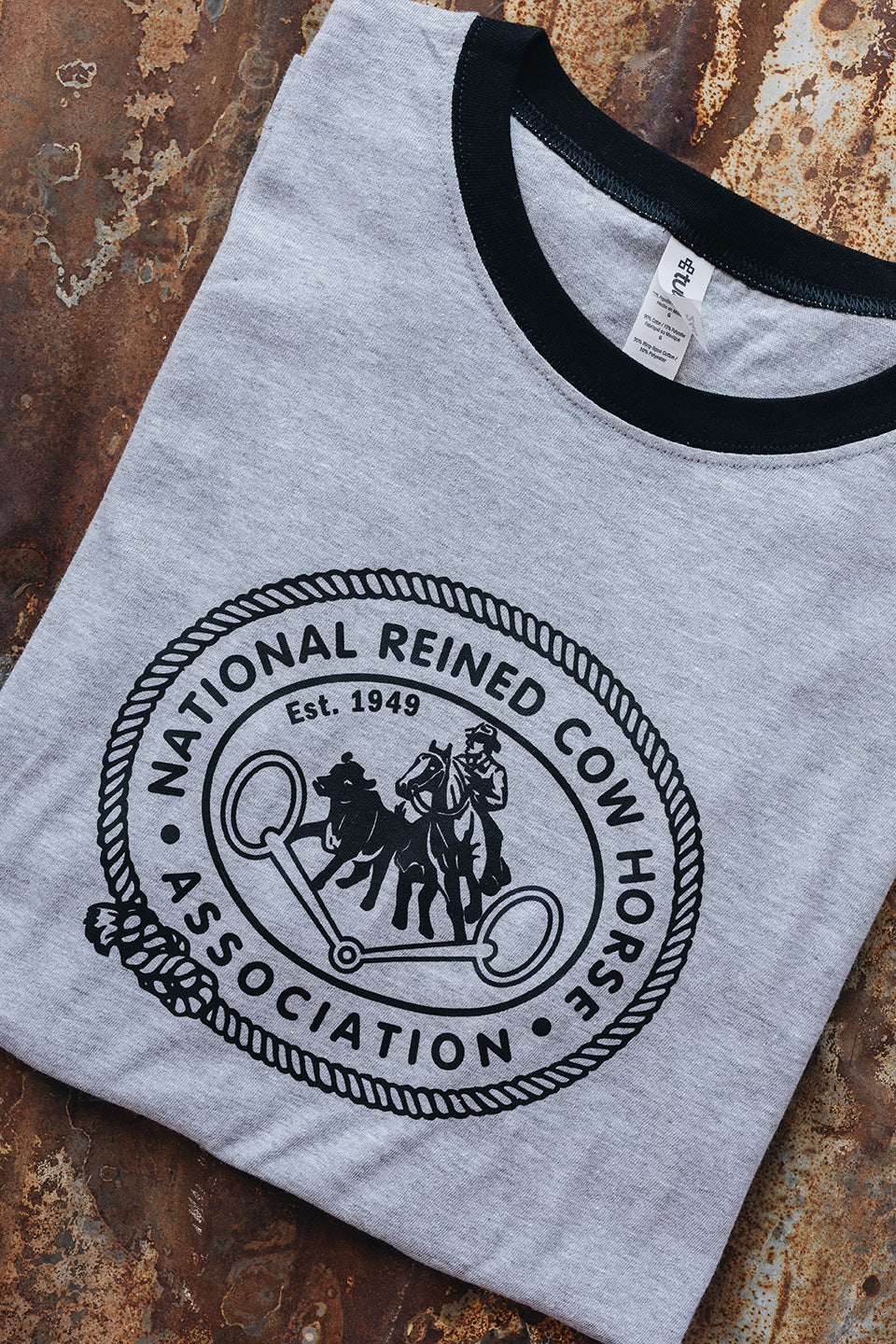 Unisex NRCHA Retro Logo Ringer Tee (3 Colors) - Image 8