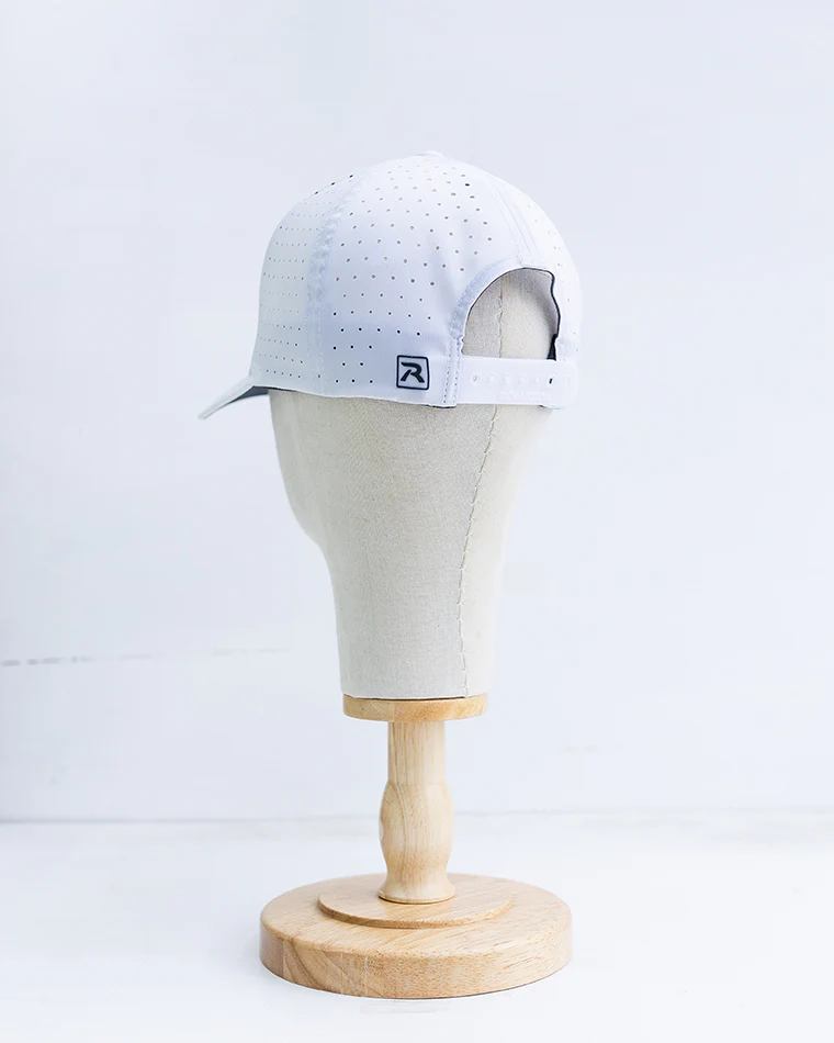 NRCHA Triangle Logo Sport/Sun Protection White Hat - Image 2