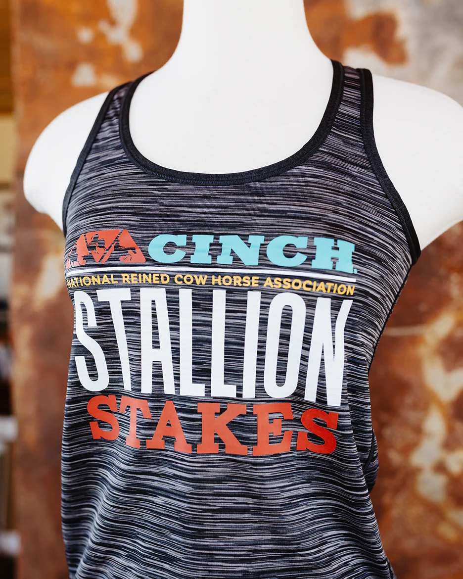 NRCHA STALLION STAKES 2026 Ladies Racerback Tank - Image 3