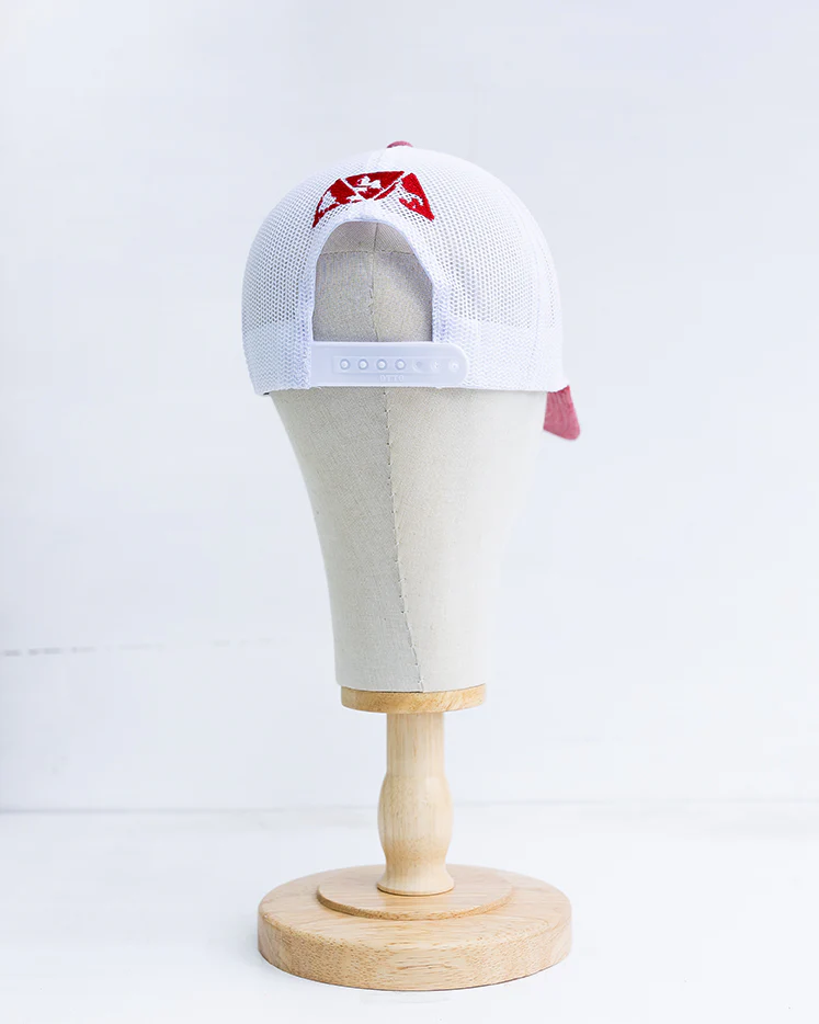 NRCHA Small Logo Red & White Mesh Hat - Image 3