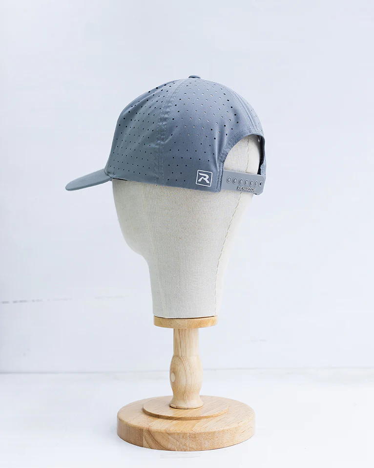 NRCHA Triangle Logo Sport/Sun Protection Grey Hat - Image 3
