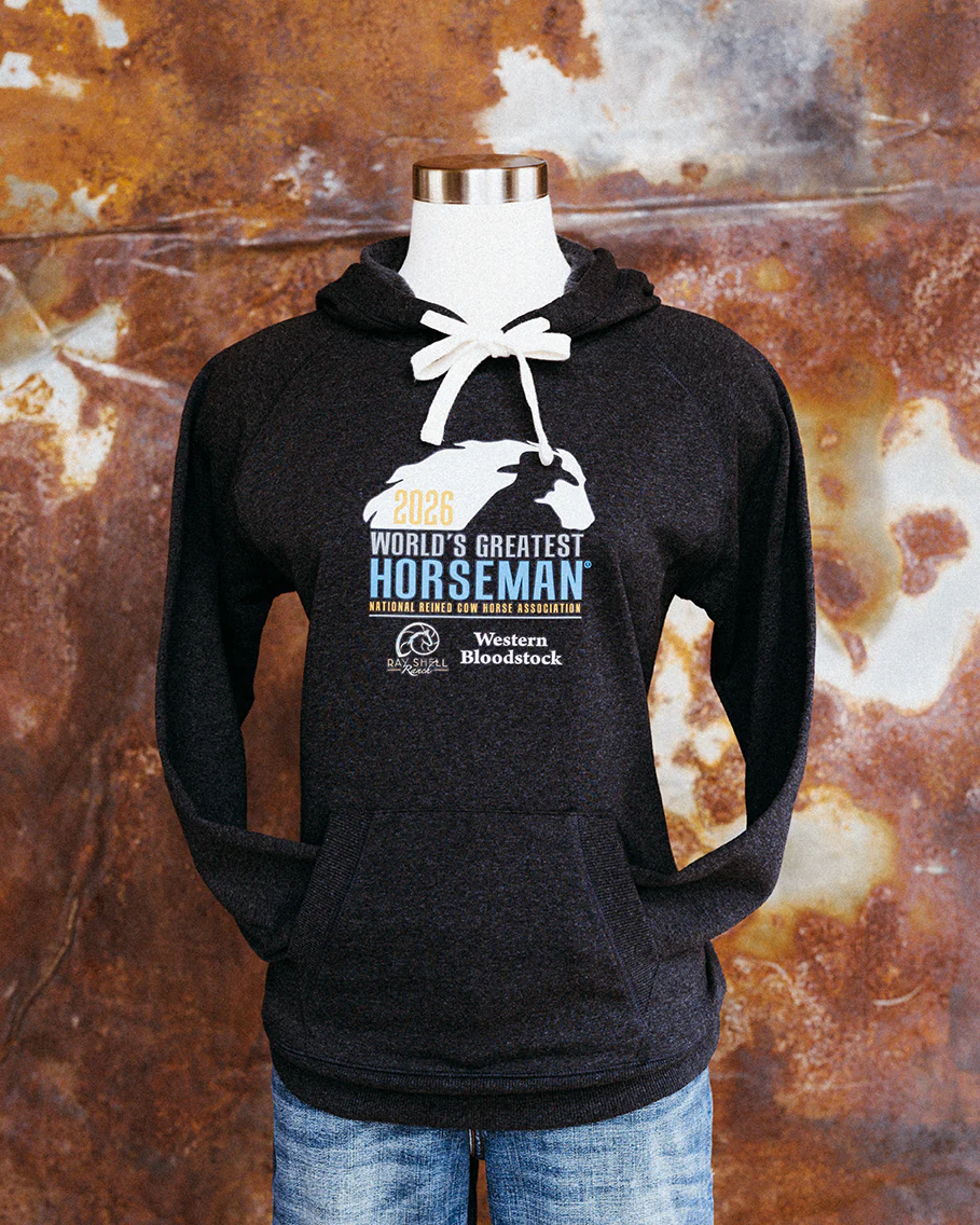 NRCHA WGH 2026 Women's Charcoal Hoodie - Image 2