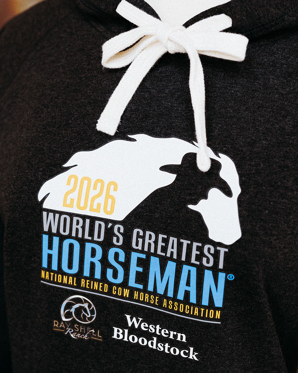 NRCHA WGH 2026 Women's Charcoal Hoodie - Image 3