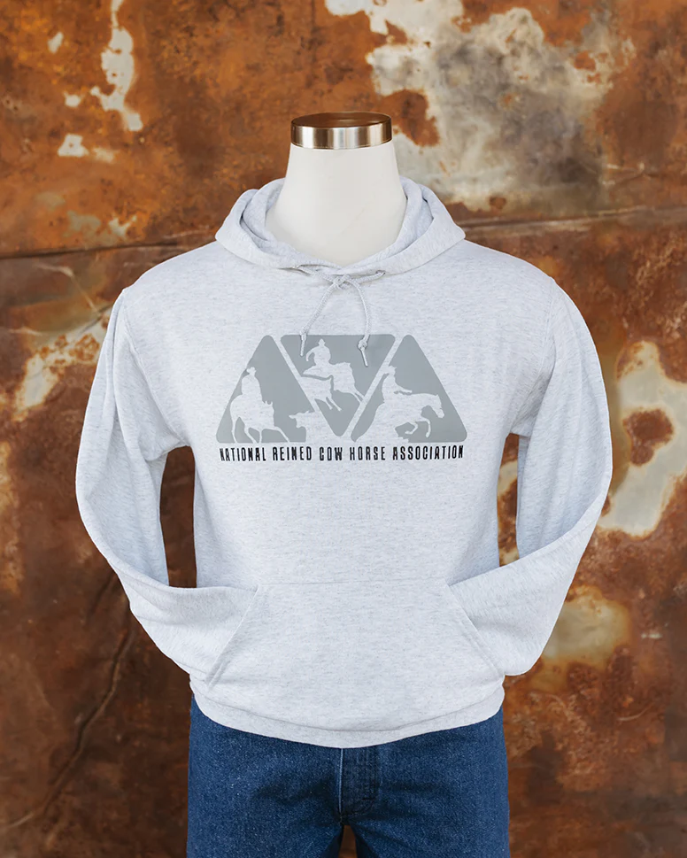 Unisex NRCHA Triangle Logo Ash Grey Hoodie