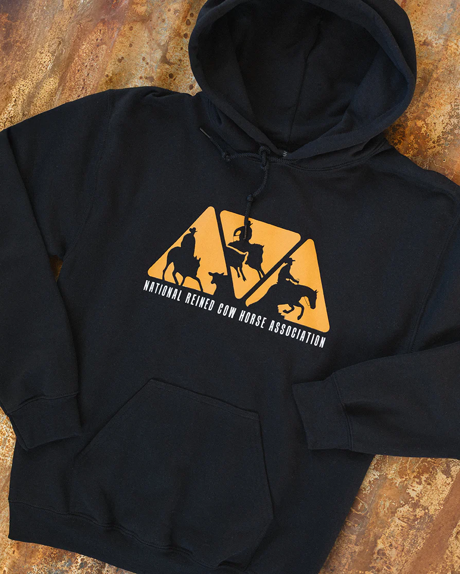 Unisex NRCHA Triangle Logo Black Hoodie - Image 2