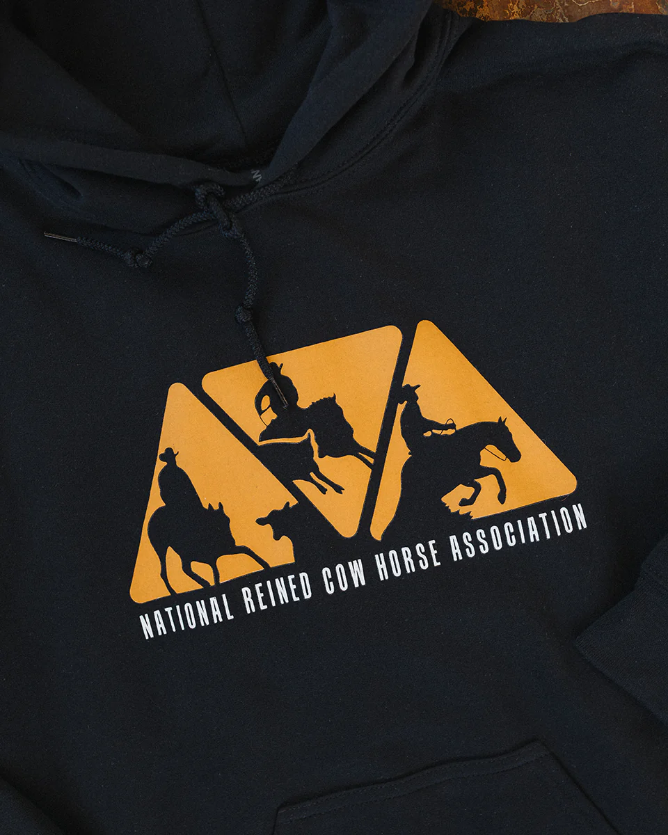 Unisex NRCHA Triangle Logo Black Hoodie - Image 3