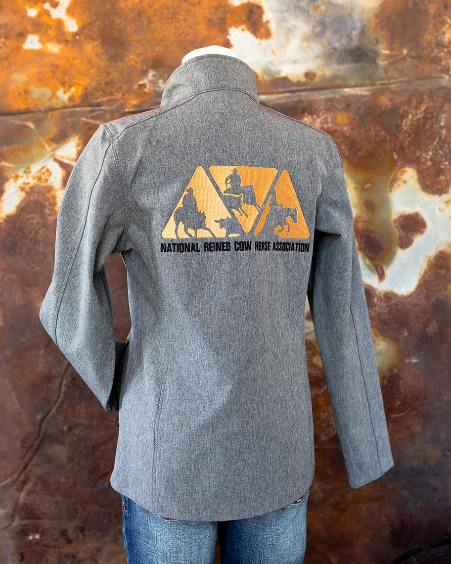 Women's NRCHA Logo Pearl Grey Signature Series Jacket - Image 3