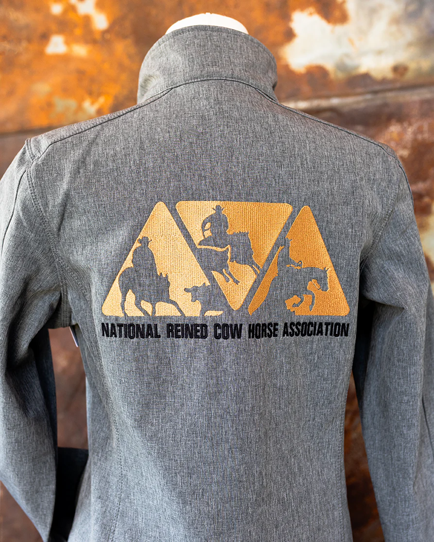 Women's NRCHA Logo Pearl Grey Signature Series Jacket - Image 4