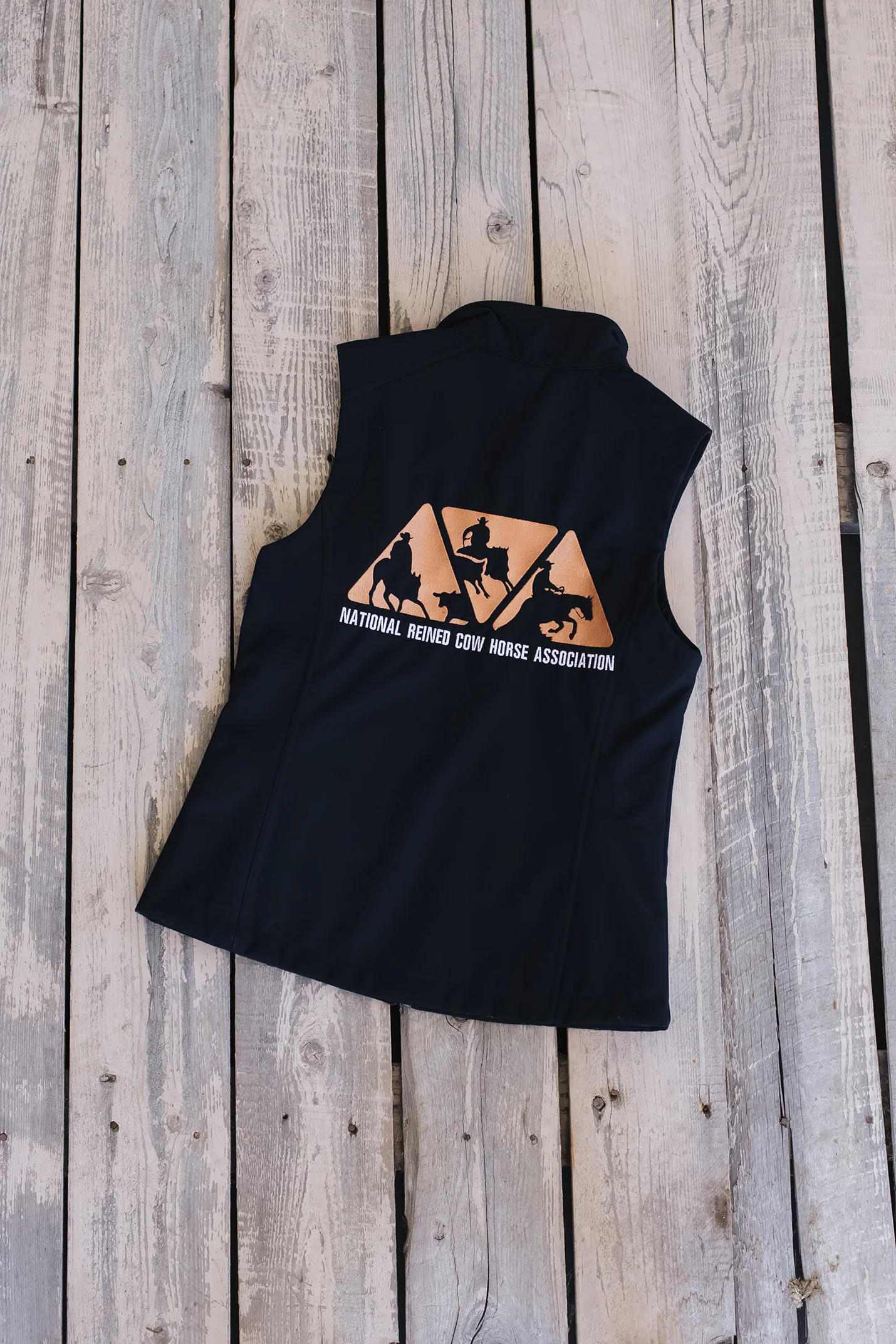Women's NRCHA Logo Signature Series Black Vest - Image 4